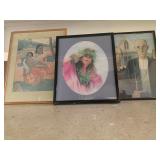 WLE138-Trio Of Framed Prints