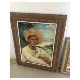 WLE140 - Painting by V. Trinidad 25" x 32" x 2" in Wood Frame