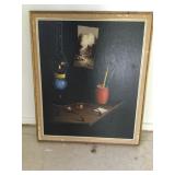 WLE141 - Oil Painting On Wood 23" x 27" x 1.25"