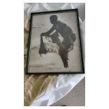 WLE147 - Skill of Hawaiian Throw Net Fishing 12" x 17" Framed Print