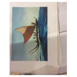 Wle168 - Canoes of Polynesia Vintage Prints by Island Heritage