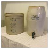WLE174 - Pair of Vintage Stoneware Crock Pots