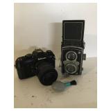 WLE209 - Vintage Franke & Heidecke Rolleiflex & Nikon N2020 Cameras