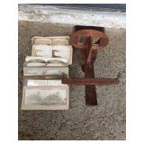 WLE223 - Griffith & Griffith "The Vistascope" Antique 3D Stereo Viewer & Photographs