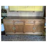 Awp005 Oriental Wooden Buffet w/Brass Hardware - See Description