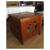 AWP009 - Another Beautiful Oriental Wood End Table/Cabinet