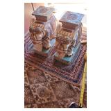 AWP010 - Pair of Vintage Ceramic Elephant Garden Plant Stands