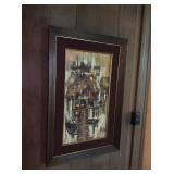 Awp030 Framed Original Impasto Style Painting Signed By Artist Vinai 