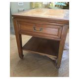 AWP038 - Vintage Wood End Table w/Drawer