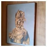 AWP069 - Vintage Framed Chinese Batik Print