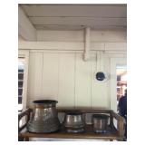 Awp084 Trio of Hand-Wrought Turkish? Copper? Pots