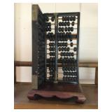 Awp092 Vintage Wood Abacus on Wood Stand