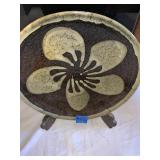 AWP112- Vintage Ceramic Decorative Plate w/Display Stand