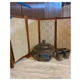 AWP130-Vintage Pot, Four Cup Set, Divider