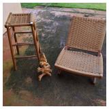 AWP137 - Folding Chair & Matching Bar Stool