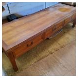 AWP139 - Nice Wood Table w/Three Drawers - Perfect for Your TV