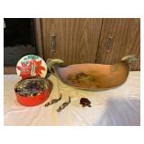 Awp171 Brass? Bowl, Polished Stones & More!