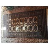AWP175 - Rustic Hand-Knotted Rug w/Middle Eastern Symmetrical Design