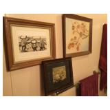 AWP178 - Trio of Asian Themed Framed Art
