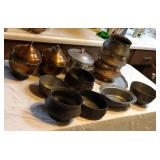 AWP220 - A Dozen Metal Bowls and Containers