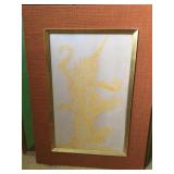 AWP224 - Vintage Asian Art - Cambodian Angkor Wat Temple Rubbing