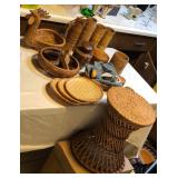 AWP237 - Interesting Wicker & Wood Lot