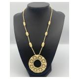 AWP314-Intricately Carved Bone Necklace