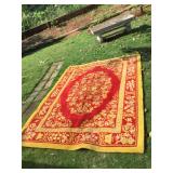 AWP335 - Middle East Red & Yellow Wool Area Rug 60" x 85"
