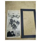 AWP353 - Vintage Japanese Gihachiro Okuyama (1907-1981) Woodblock Print 
