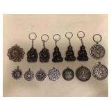 Awp413 Silver Tone Pendants & Keychains 
