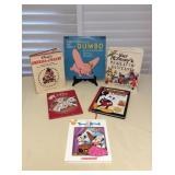 Mms012 Vintage Disney Books & Dumbo Vinyl Record