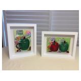 Mms047 Pair Of Framed Original Still Life Paintings 