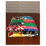 Mms051 Large Hawaiian Patchwork Quilt Blanket New 