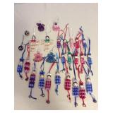 Mms071 Kokeshi Style Doll Ornaments 