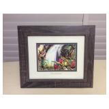 Mms075 Framed “Fountainhead” Print By Peggy Chun 
