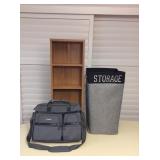 Mms115 Media Shelf, Computer Messenger Bag & Storage Bin