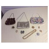 Mms121 Vintage Evening Bags & Brooches 