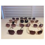 Mms131 Eleven Pairs Of Women’s Sunglasses New 