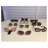 Mms132 Nine Pairs Of Women’s Sunglasses & A Pair Of Blue Light Glasses