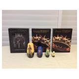 Mms147 Game Of Thrones DVD’s & The Walking Dead Nesting Dolls