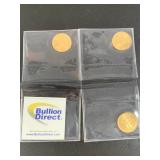 MSS003-Set Of 3ea American Eagle .25oz Fine Gold Coins