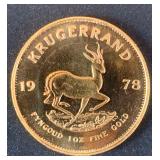 MSS016-1978 South African Gold Krugerrand 