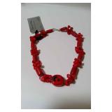 MSS215 - Myrna Lee Chang, Red Sea Bamboo Necklace