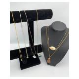 MSS320-Costume Necklace With Mixed Pendants