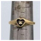 MSS323 - 14k Gold Island Heritage Heart Ring
