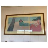 KKE010 Framed & Matted Pegge Hopper Print
