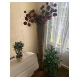 KKE059-Trio Of Artificial Plant Decor Pieces