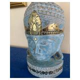 KKE072-Carved Wood Buhdda Bust