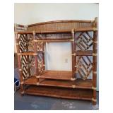 KKE079 - BAMBOO RATTAN ENTERTAINMENT CENTER 