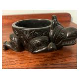 KKE113-Stone Bear Totem Bowl